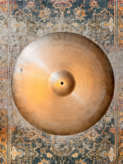 Vintage Zildjian 1950s 22” LIGHT COMPLEX Crash Ride 2677 g AMAZING! Deep Flanged Edge!