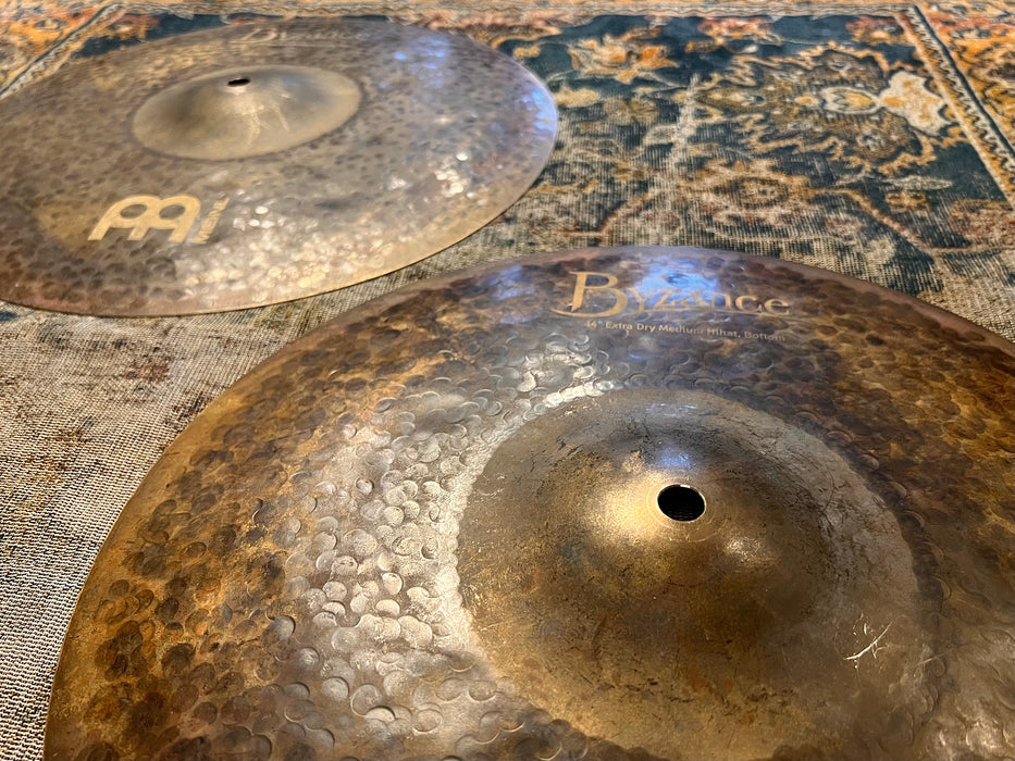 1/2 RAW DARK DRY Meinl BYZANCE Extra Dry Medium Hihats 856 1393 g THIN