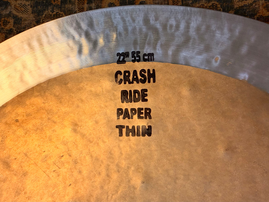 THIN COMPLEX MASTERWORK 22” Crash Ride ONLY 1932 g Absolutely Incredible!! Thalles