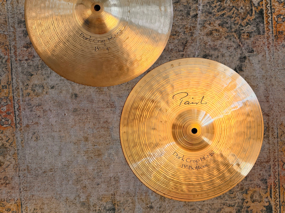 Studio Owned Paiste Signature DARK CRISP 13” Hihats 744 1234 g DON’T PAY $670! These DO EXACTLY What They Promise!
