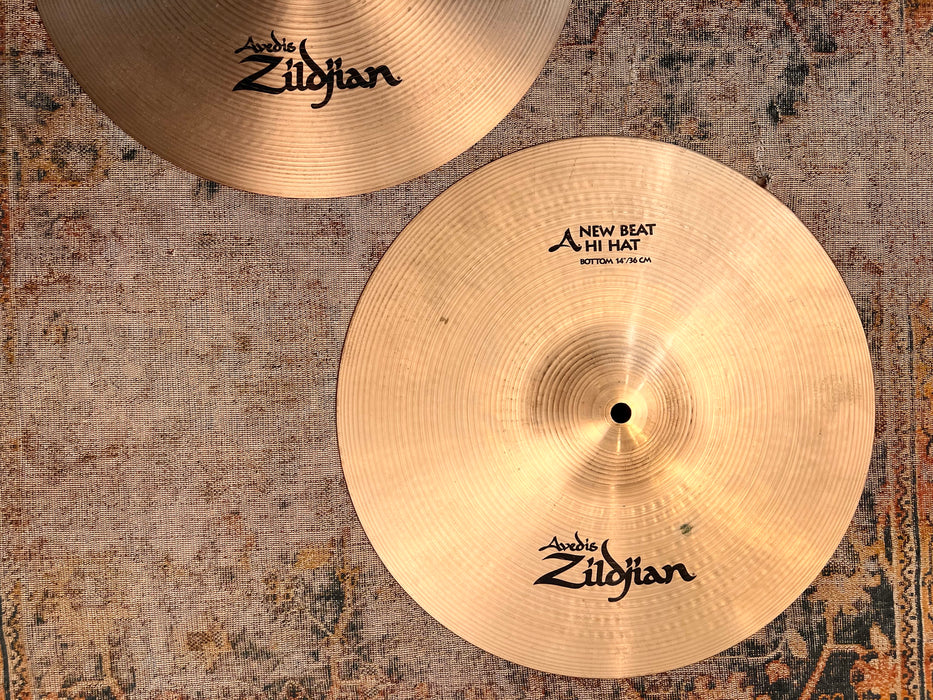 PETER ERSKINE’s HIHATS! Zildjian New Beat 14” Hihats 1073 1331 g Belonged to and Signed By Erskine! Sound Awesome