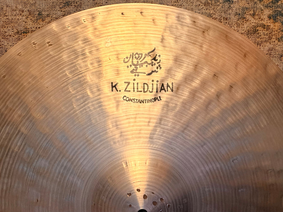 Zildjian K CONSTANTINOPLE Medium Thin LOW Ride 20” PERFECT COND! SEMI-DRY COMPLEX Crashable! 2066 g