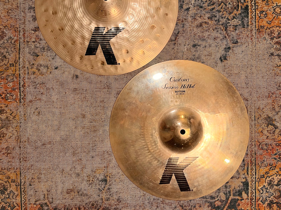 Zildjian K Custom SESSION STEVE GADD Hihats 14” 1194 960 g CLEAN Don’t Pay $630 For A Guess!
