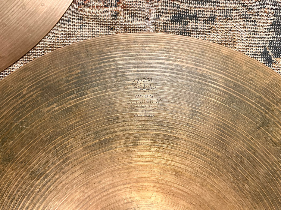 Vintage Zildjian 1960s New Beat 14” Hihats 914 1197 g DRY LIGHT! AMAZING Tone! EARLY NEW BEATS