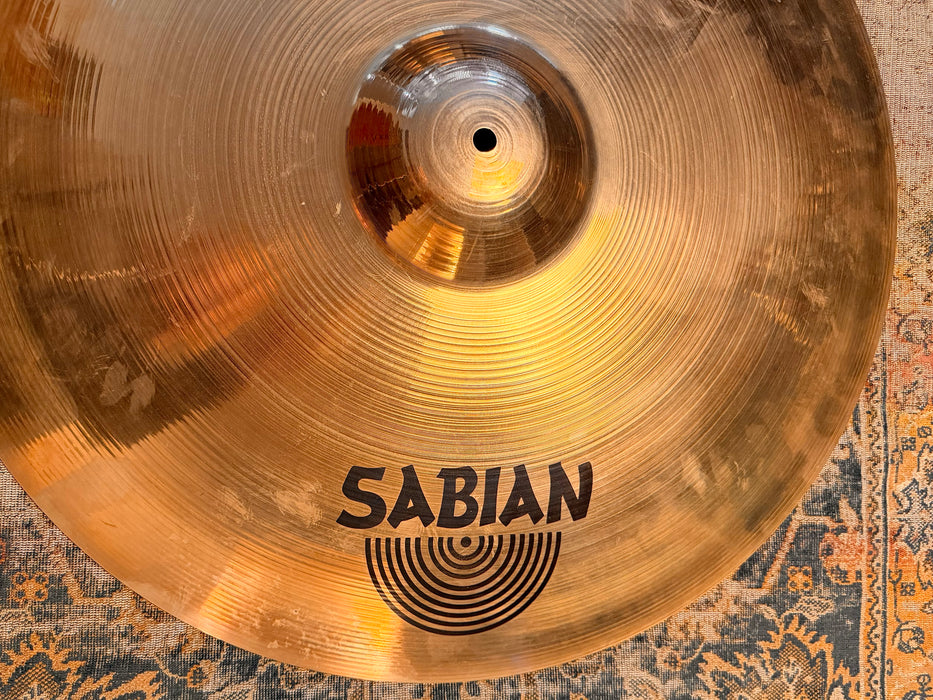 RARE Sabian 24” BRILLIANT HEAVY RIDE AA Fantastic SHIMMERING Heavy Crash Ride 4456 g CLEAN!