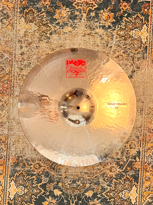 PAISTE 2002 20” WILD CRASH Reflector Finish w Thin Lathing BIG BELL Crash Ride 1872 g