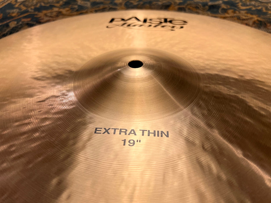 Ultra Glowing Paiste MASTERS EXTRA THIN 19” MULTI CRASH RIDE ONLY 1320 g MINT