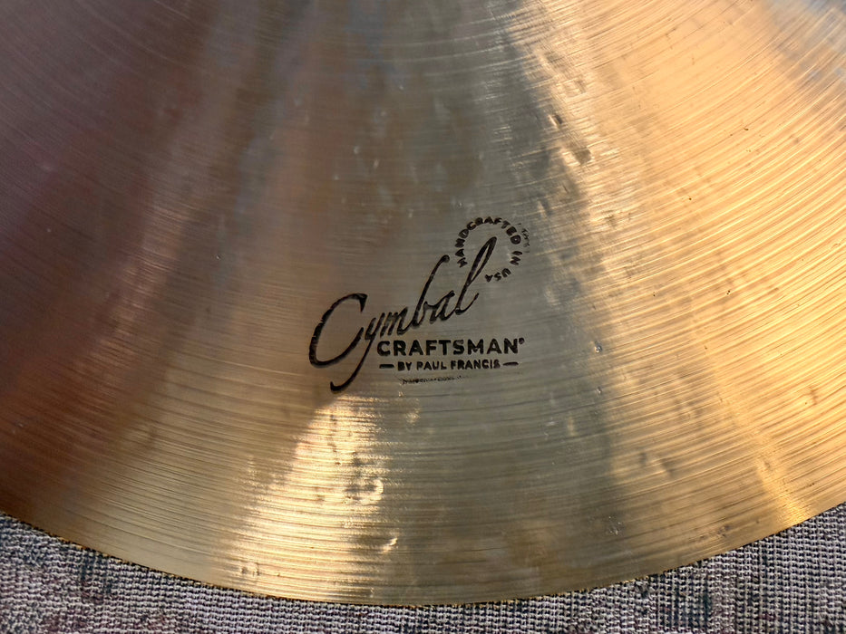 Paul Francis CUSTOM Cymbal Craftsman DARK VINTAGE FLAT RIDE 18” NEW! Controlled! Delicate! Smooth 1433 g