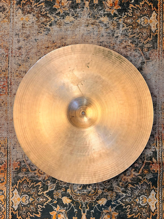 GLORIOUS 1940s Vintage ZILDJIAN TRANS STAMP LIGHT 20" Crash Ride Only 1952 g CRASHABLE Amazing