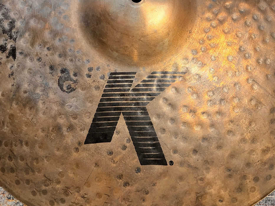 Zildjian K CUSTOM ORGANIC Ride 21” THINNER ONE! 2412 g CLEAN! RAW TOP & BRILLIANT UNDERSIDE! Why Pay $540?