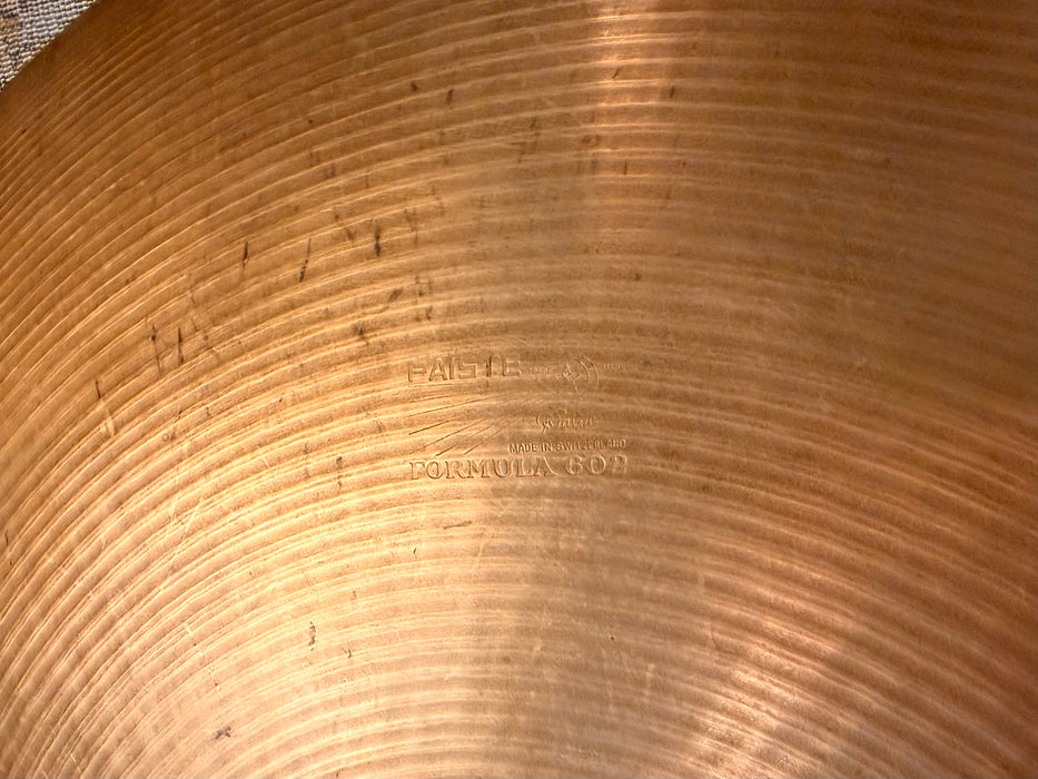 Rare Vintage Paiste 602 Pre Serial 22” Ride Crash 2720 g CLEAN Light and SHIMMERING! Sounds Amazing!