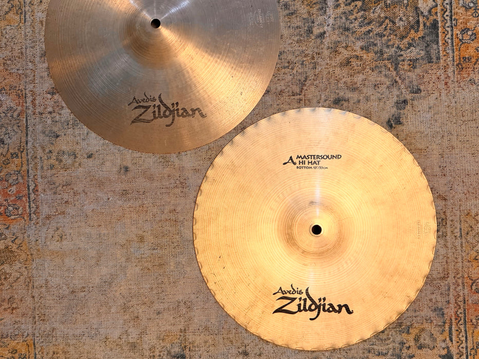 Discontinued Ultra CRISP Zildjian MASTERSOUND 13” Hihats TIGHT CLEAN ARTICULATE Tone! 812 1078 g