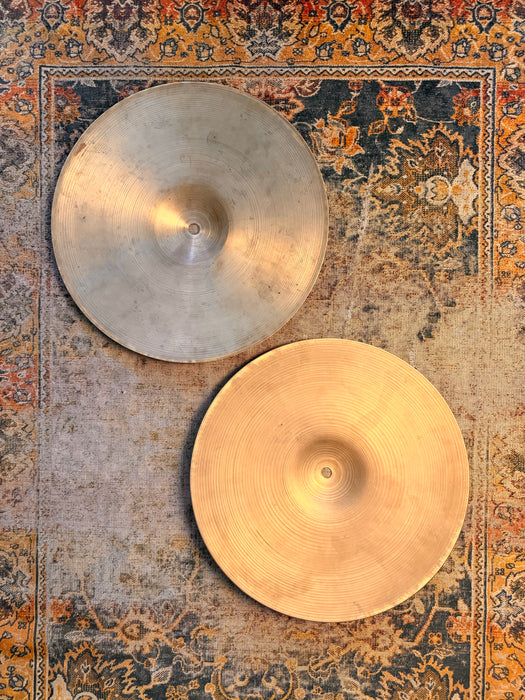 1960s Vintage Zildjian 14” Hihats 854 996 g RINGO Light Whipsy Classic 60s TONE! Tight But Complex!v