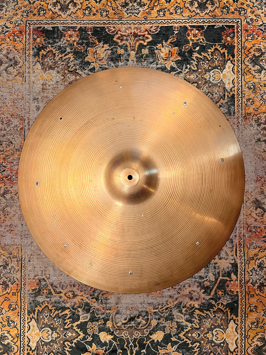 HUGE 2 FOOT VINTAGE Zildjian 24” LIGHT Ride Sizzle 3976 g Great Stick + Shimmering