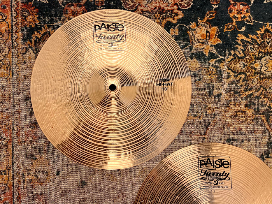 RARE Discontinued Original PAISTE TWENTY 13” Hihats 897 1204 g PERFECT! CLEAN! TIGHT CRISP