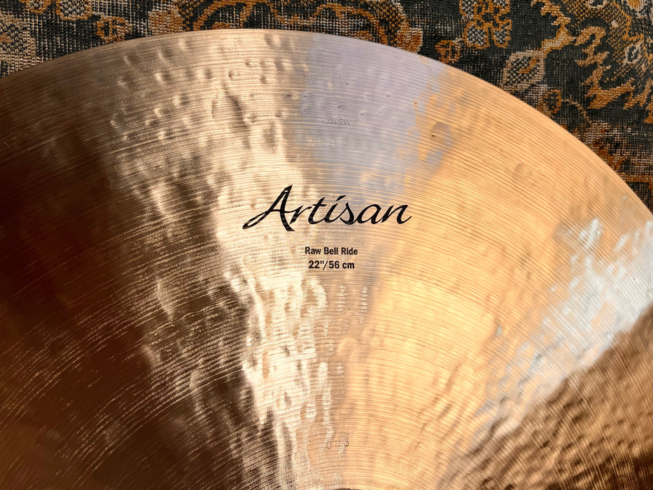 Sabian 40th ANNIVERSARY ARTISAN Raw Bell 22” Ride 3472 g w BAG & CERTIFICATE! Rare! LIMITED!