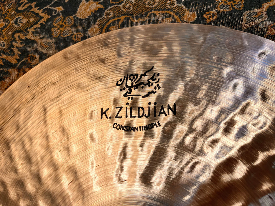 Super DARK DRY Zildjian K CONSTANTINOPLE Suspended Crash Ride 20” 2016 g IMMACULATE!