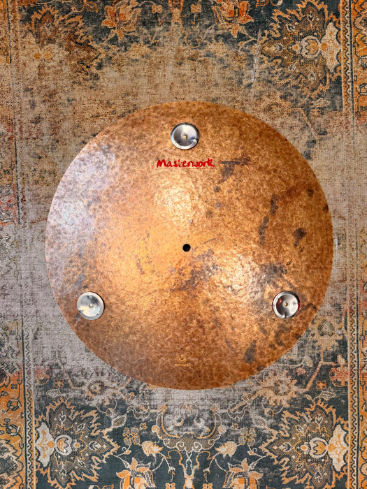 Unique TURK Style Masterwork Flat Ride Sizzle 20” w Tambourine Jingles 1756 g Flat EFFECTS!