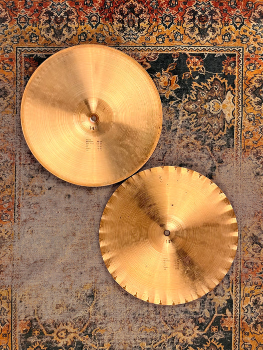 VINTAGE PAISTE 2002 SOUND EDGE Hihats 14” 960 1010 g ICONIC! The REAL DEAL Black Label! Don’t Pay $508