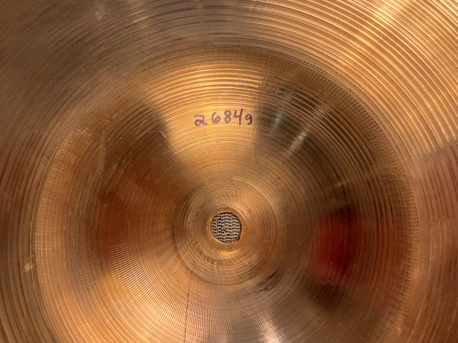 BIG Light 1960s Vintage Zildjian 22” Light Crash Ride 2684 g Complex Full Crash GORGEOUS! Versatile