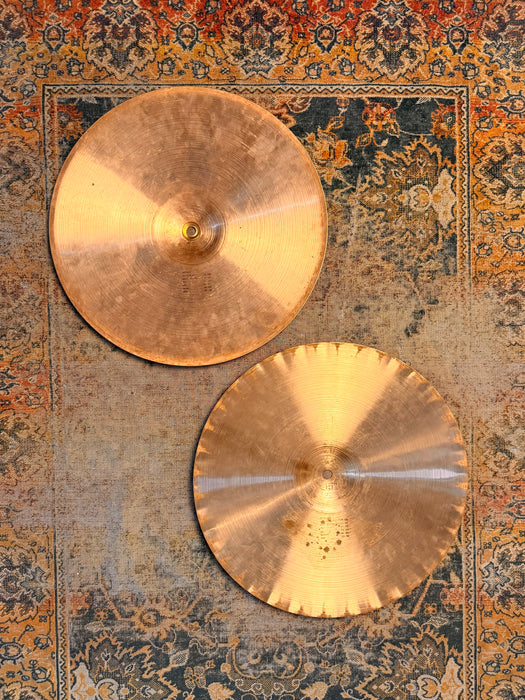 Vintage Paiste 2002 BLACK LABEL 15" SOUND EDGE Hihats! BONHAM! THE REAL DEAL! 1150 1232 g ICONIC!