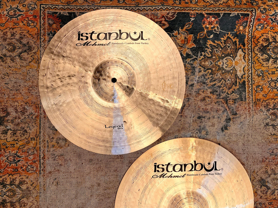 Rare MASSIVE Istanbul Mehmet LEGEND DRY 16” Hihats 1267 1467 g MINT GORGEOUS Hand Hammered