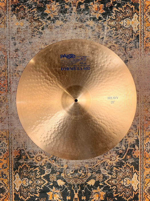 RARE Vintage Paiste BLUE LABEL 21” HEAVY 2895 g Ride Keltner Wertico! VERY CLEAN! Collectible!