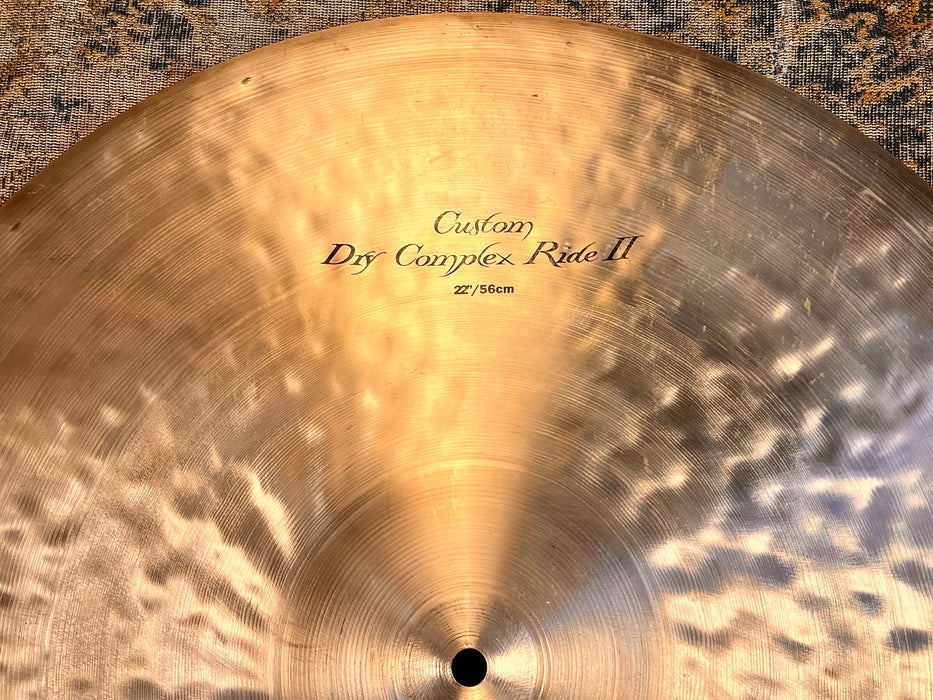 “MADE WITH BILL” Zildjian 22" BILL STEWART K Custom Dry Complex Ride II 2474 g COLLECTIBLE KILLER