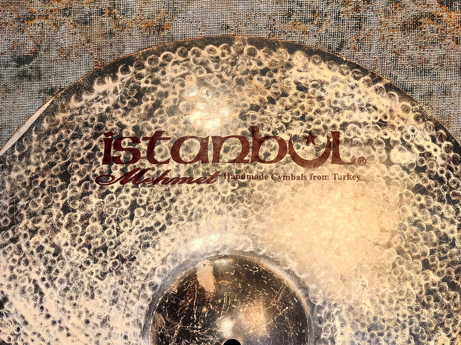 Dark DRY Smoky Istanbul Mehmet BLACK SEA 18” CRASH 1368 g THIN! AMAZING! Raw and Hand Hammered