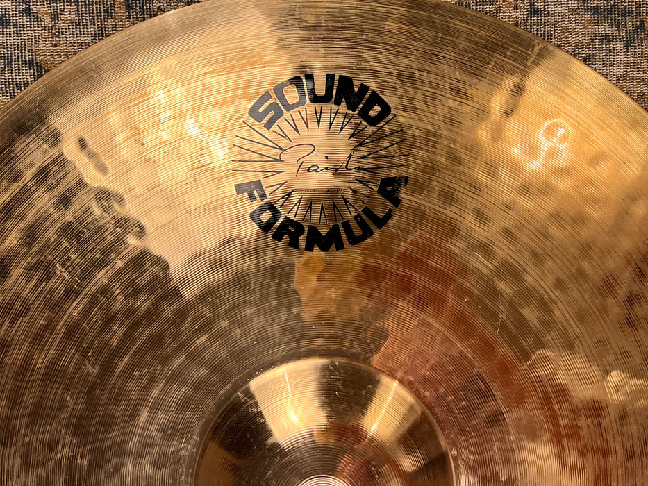 RARE Semi Dark Paiste Orig REFLECTOR SOUND FORMULA Power Crash 18” 1667 g