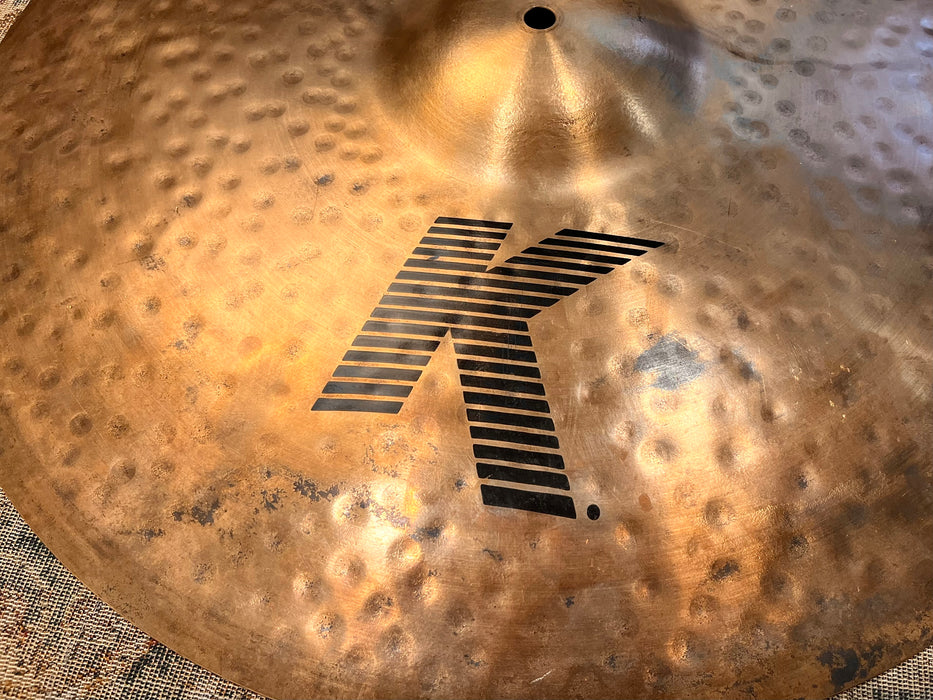 Zildjian K CUSTOM ORGANIC Ride 21” THINNER ONE! 2484 g RAW TOP & BRILLIANT UNDERSIDE! Why Pay $540?