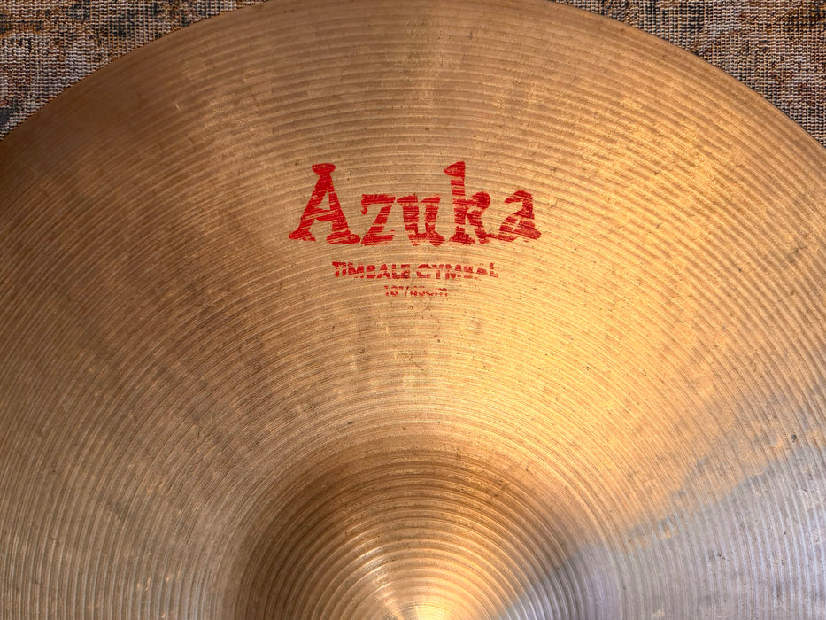 Zildjian 18" AZUKA TIMBALE CYMBAL Ride Crash Multi EFX No Longer Made! Dark Dry Great Bell! 1742 g