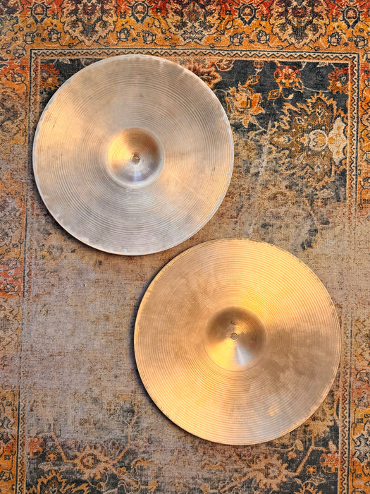 Vintage Zildjian 1960s New Beat 14” Hihats 896 1320 g LIGHT! AMAZING Tone! EARLY NEW BEATS