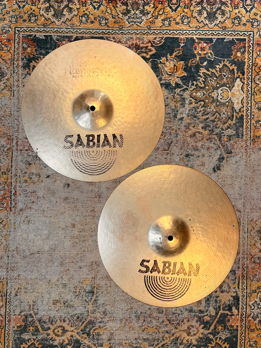 RARE Earlier Sabian HH DARK Hihats 14” 956 1090 g CANADIAN K Vibe ULTRA DARK CRISP LOW Hand Hammered