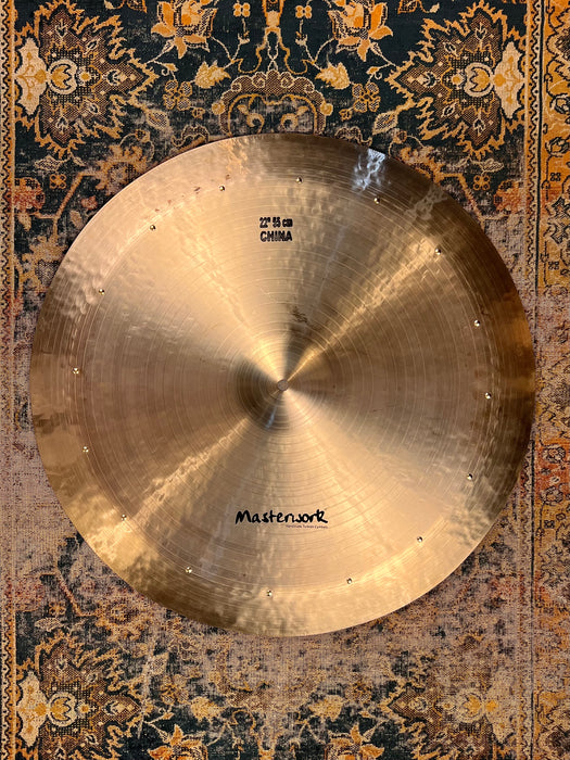 ALL 18 RIVETS Masterwork Jazz Master SWISH KNOCKER 22” China 1750 g