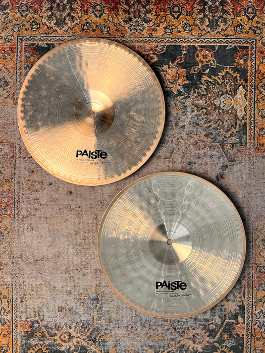 1st YEAR PAISTE SIGNATURE 14” Power Hihats 1152 1386 g THE ORIGINALS! Ultra Crisp! WHY Pay $720?