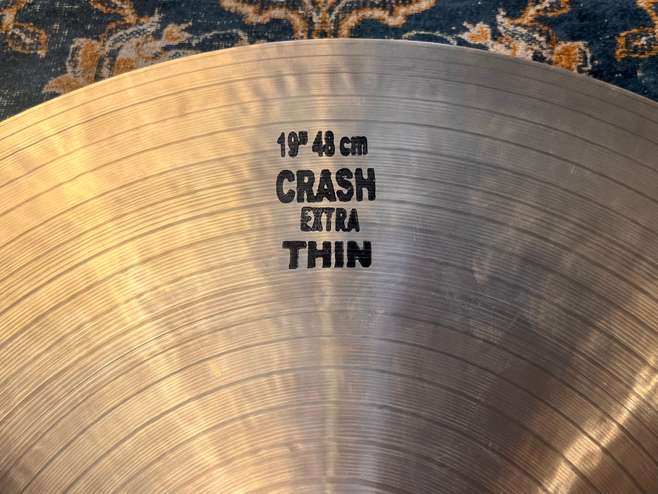 THIN Smooth GLOWING Masterwork JAZZ MASTER 19” Paper Thin Crash Ride 1329 g