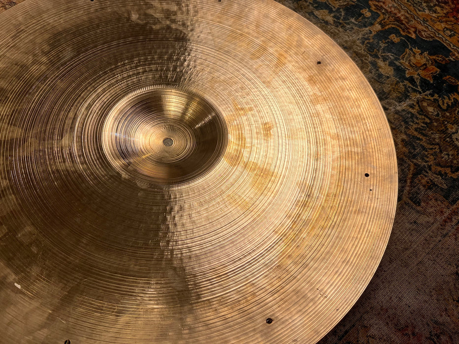 Great Definition DARK Vintage Zildjian 1960s Sizzle Ride 22” 2796 g Warm