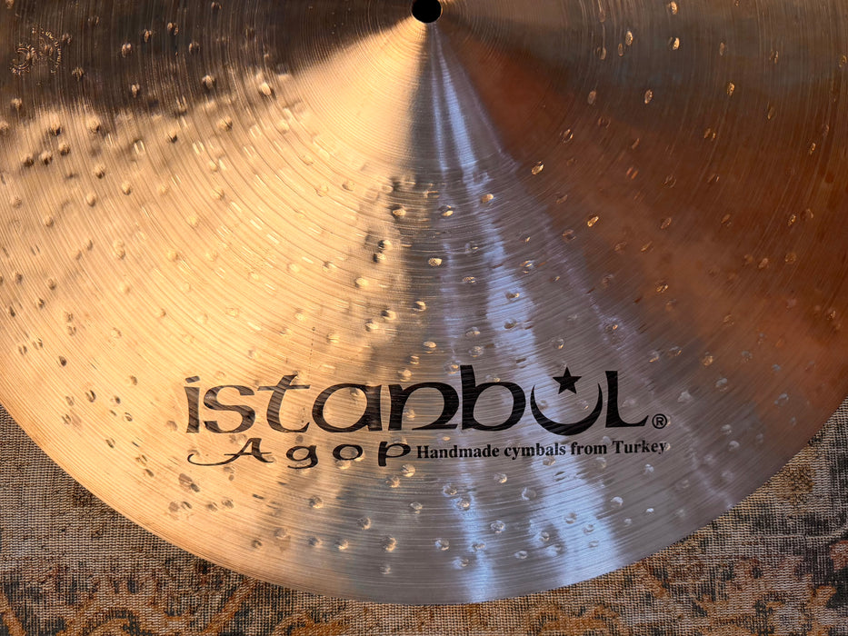 Istanbul AGOP 22” MANTRA Ride Golden Light Complex Glow! 2882 g PERFECT Cond! Harder To Find