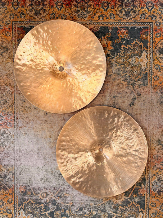 TIMOTHY ROBERT’S TRIBUTARY 15” Hihats Light Complex w Deep PRE AGED Finish! PERFECT! 1017 1218 g Hand Made
