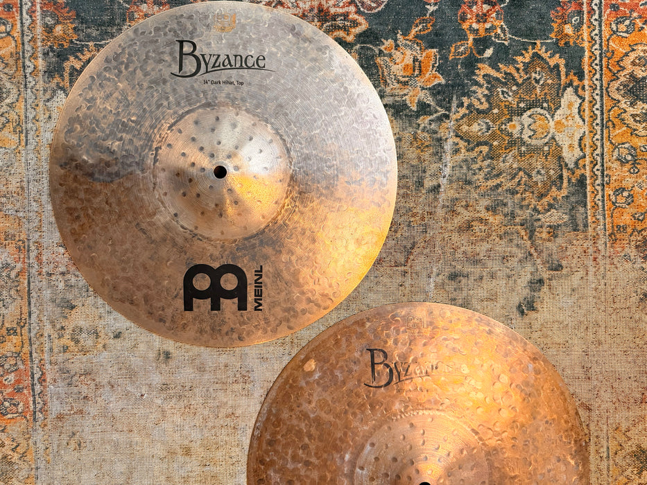 Meinl BYZANCE DARK Hihats 14” IMMACULATE! Ultra Dry Very CRISP! 1228 1448 g Why Pay $600??