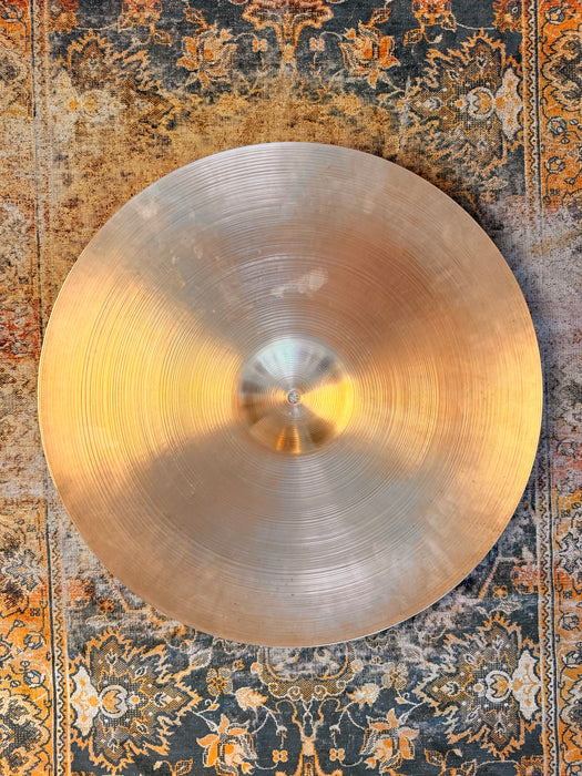 BIG Light 1960s Vintage Zildjian 22” Light Crash Ride ONLY 2436 g Complex Thin 22”! Golden GLOW! THIN