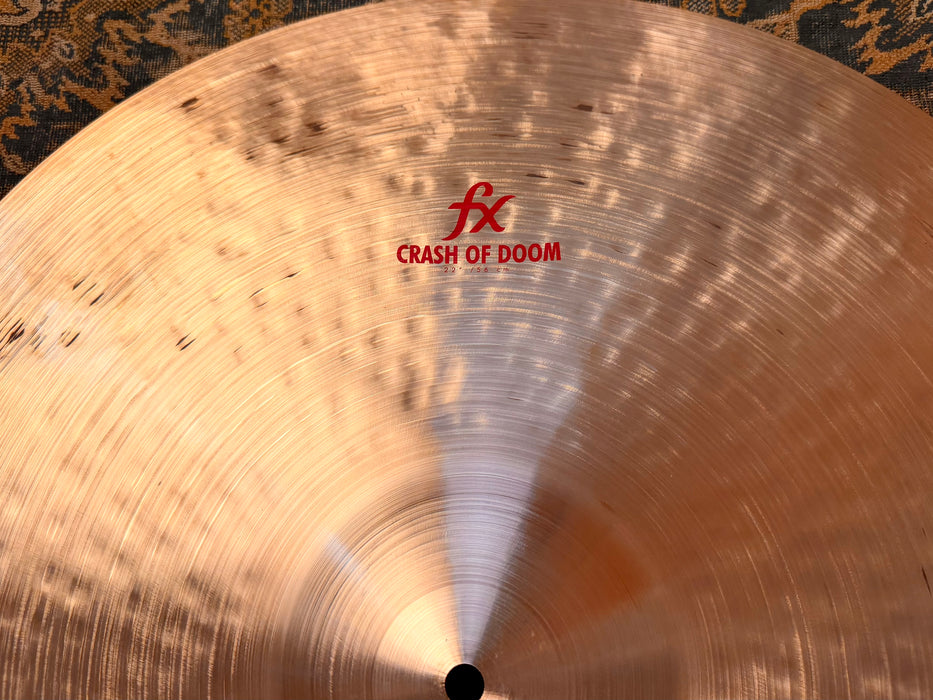 Zildjian Oriental 22” CRASH OF DOOM IMMACULATE Cond! DRIER ONE - GREAT ALTERNATE RIDE! Dark Low 2875 g