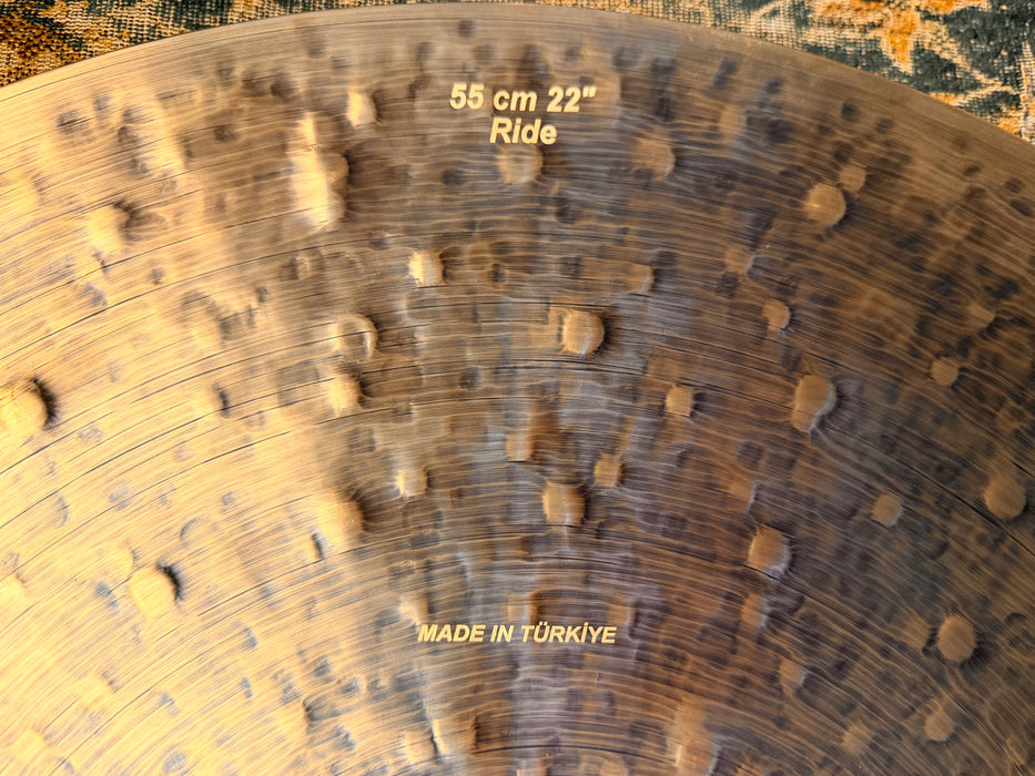 UNIQUE Light COMPLEX Bosphorus LOW BELL PROTOTYPE Ride Crash 22” IMMACULATE 2136 g Deep Hammered!