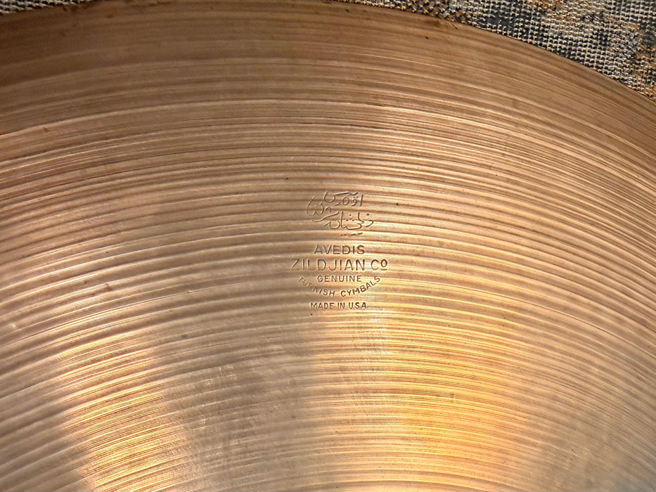 Vintage Zildjian 1960s HAND HAMMERED PAPER THIN 22” Crash Ride AMAZING! ONLY 2194 g