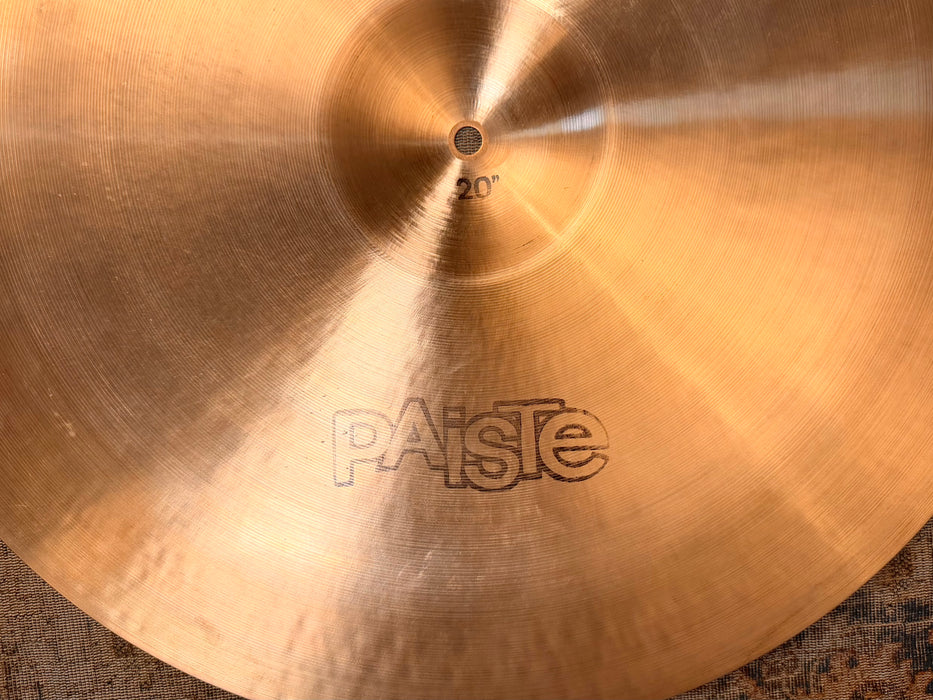 SUPER RARE 1979 Vintage Paiste 602 20” CHINA TYPE Pang Swish SUPER CLEAN! Iconic Exotic Tone! 2097 g