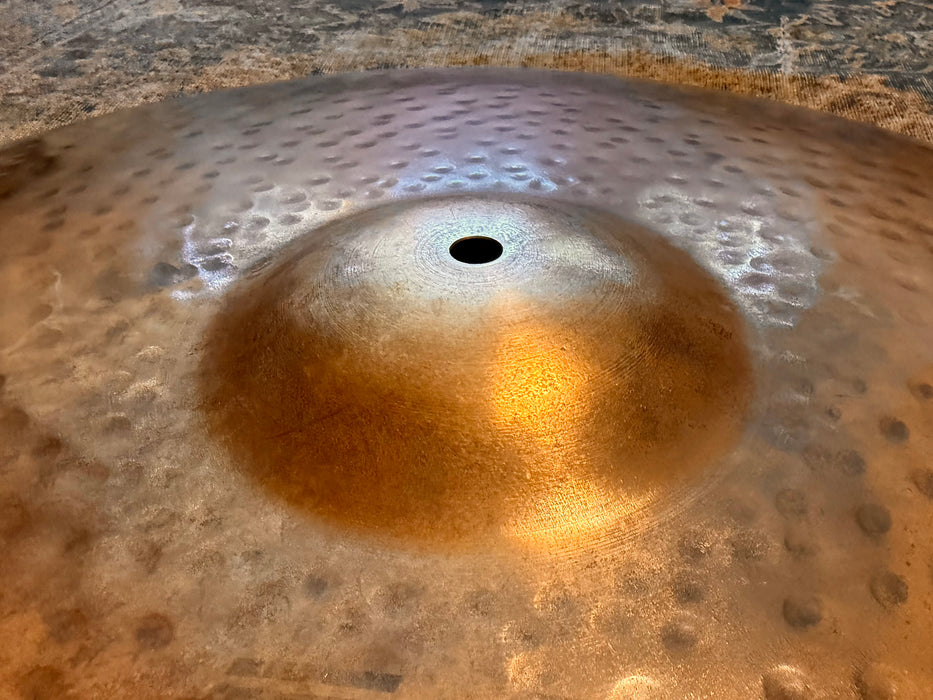 Zildjian K CUSTOM ORGANIC Ride 21” THINNER ONE! 2414 g RAW TOP & BRILLIANT UNDERSIDE! Why Pay $580?
