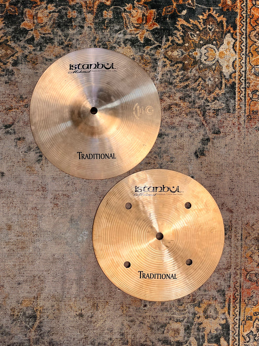 RARE Istanbul Mehmet 10” QUICK BEAT Traditional Hihats 486 617 g CLEAN! Super FAST Responsive!