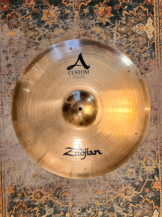 DISCONTINUED Zildjian A Custom Factory SIZZLE Ride 20” THINNER 1997 g LIGHT SHIMMERING
