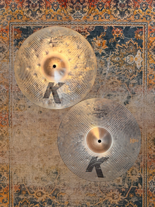 Zildjian K Custom SPECIAL DRY Hihats 14” IMMACULATE! DRY & CRISP Sounding! 936 1378 g Don’t Pay $700!